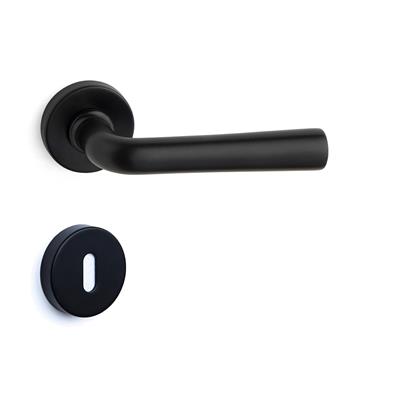 Otto Rozetli Kapı Kolu Takımı Siyah Renk