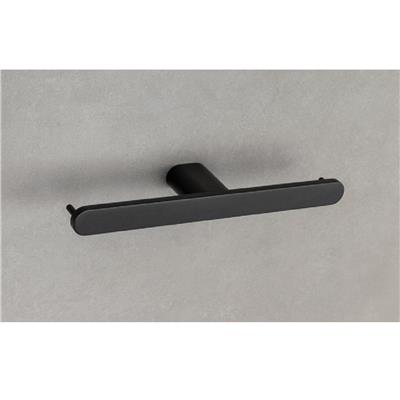 Ovalın İkili Tuvalet Kağıtlığı Siyah Renk 87X137X159 Mm