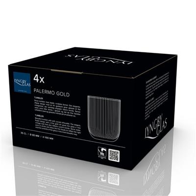 Palermo Gold Bardak 4 Adet 35 Cl