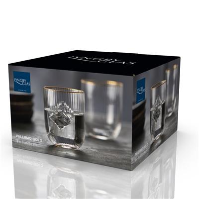 Palermo Gold Bardak 4 Adet 35 Cl