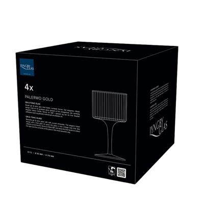 Palermo Gold Cin Tonik Bardağı 4 Adet 45 Cl
