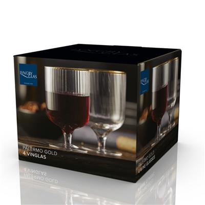 Palermo Gold Şarap Kadehi 4 Adet 30 Cl