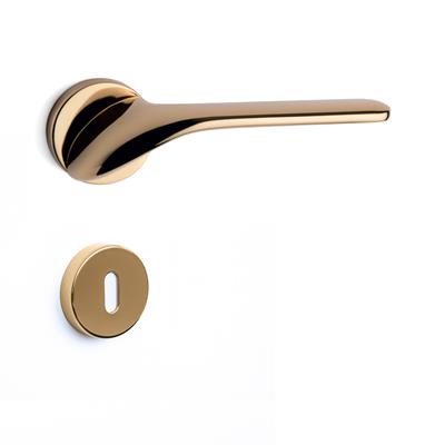 Palma Rozetli Kapı Kolu Takımı Altın Renk