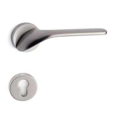 Palma Rozetli Kapı Kolu Takımı Saten Renk