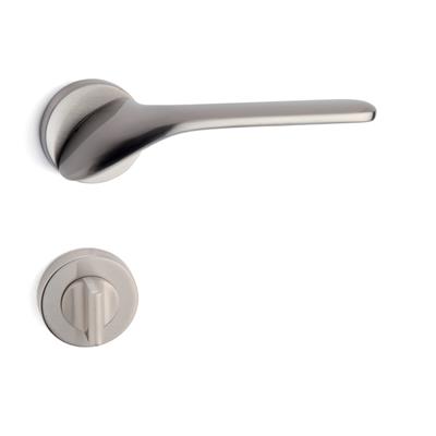 Palma Rozetli Kapı Kolu Takımı Saten Renk