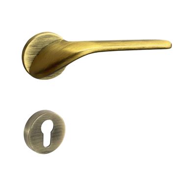 Palma Rozetli Kapı Kolu Takımı Antik Renk