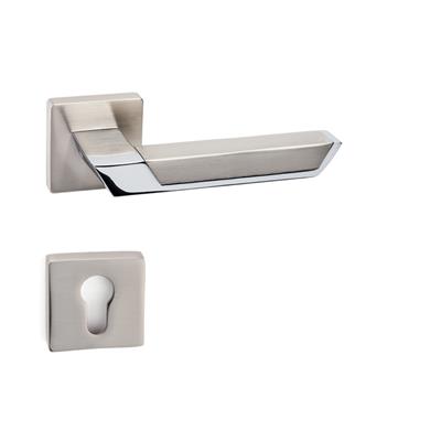 Pandora Rozetli Kapı Kolu Takımı Saten/Krom Renk