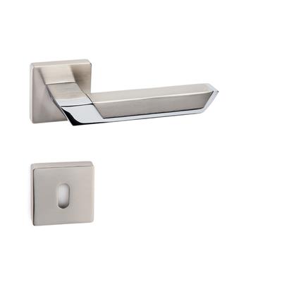 Pandora Rozetli Kapı Kolu Takımı Saten/Krom Renk