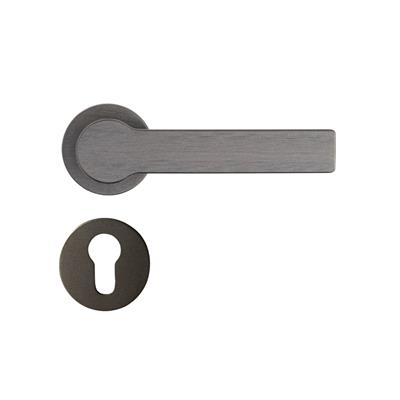 Pantos Rozetli Kapı Kolu Kalaylı Siyah Saten Renk