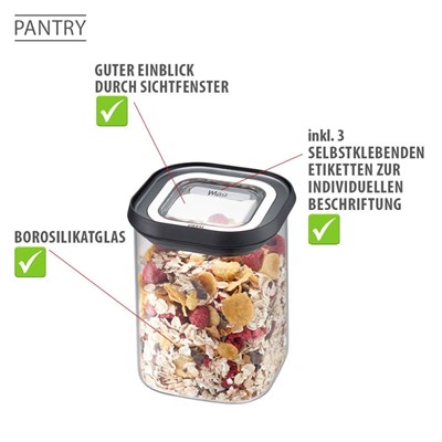 Pantry 4Lü Erzakk Saklama Kabı 400 Ml, 2X900 Ml, 1400 Ml