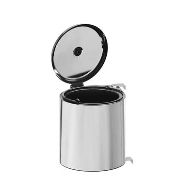 Paslanmaz Çöp Kovası 10 Litre Siyah Renk