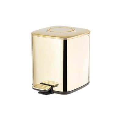 Pedallı 9 L Gold Çöp Kovası 31x23x31 cm