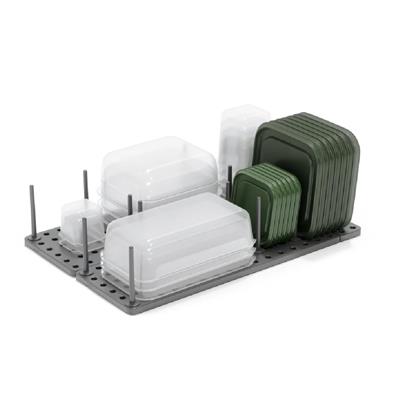 Peggy Mutfak Dolabı, Raf Ve Çekmece Düzenleyici Tepsi Kömür Rengi