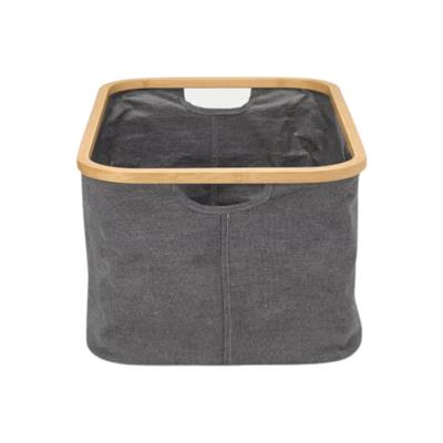 Pepper Black Katlanabilir Dikdörtgen Kumaş Çamaşır Sepeti 40 L