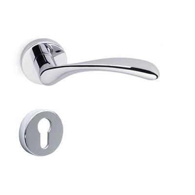 Perle Rozetli Kapı Kolu Takımı Krom Renk