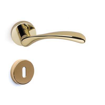 Perle Rozetli Kapı Kolu Takımı Altın Renk