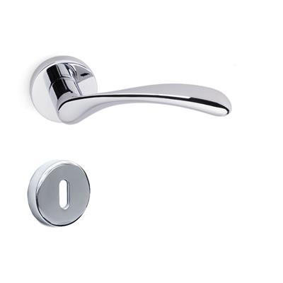 Perle Rozetli Kapı Kolu Takımı Krom Renk