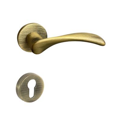 Perle Rozetli Kapı Kolu Takımı Antik Renk