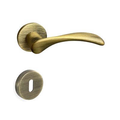 Perle Rozetli Kapı Kolu Takımı Antik Renk