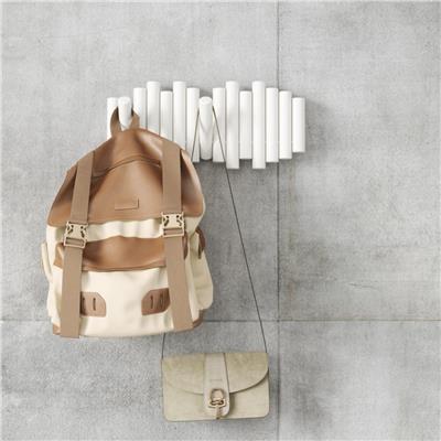 Picket Beyaz 5Li Duvar Kancası