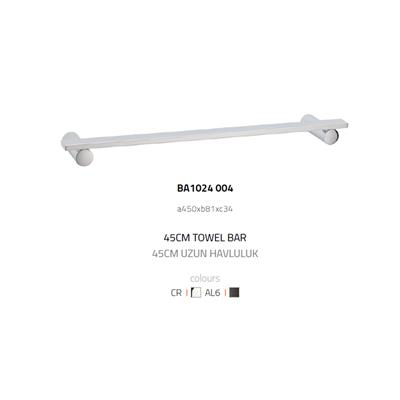 Pıvot Uzun Havluluk Krom Renk 34X81X450 Mm