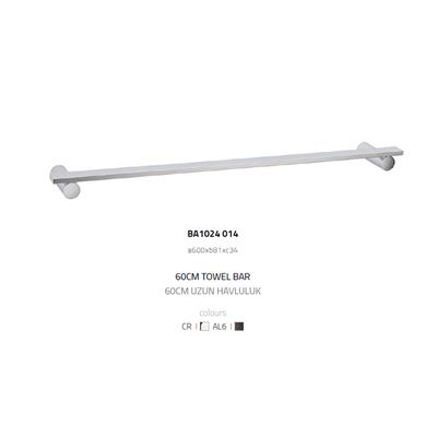 Pıvot Uzun Havluluk Krom Renk 34X81X600 Mm