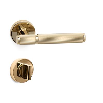 Pıxar-L Rozetli Kapı Kolu Takımı Altın Renk