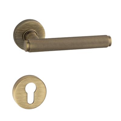 Pıxel-T Rozetli Kapı Kolu Takımı Antik Rengi