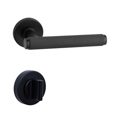 Pıxel-T Rozetli Kapı Kolu Takımı Siyah Rengi