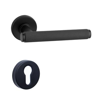 Pıxel-T Rozetli Kapı Kolu Takımı Siyah Rengi