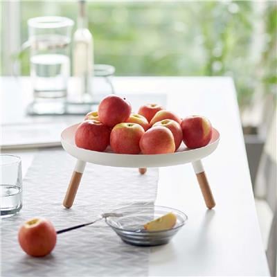 Plain Düz Ayaklı Tepsi Sehpası Beyaz