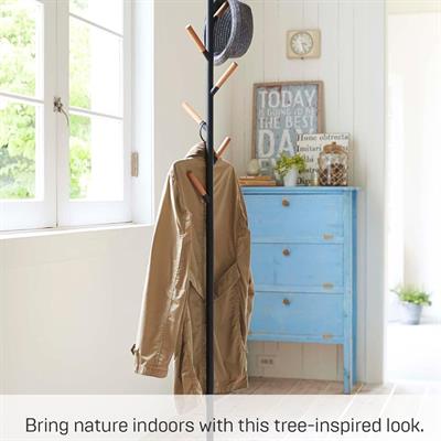 Plaın Ayaklı Siyah Askılık 177 cm