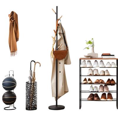 Plaın Ayaklı Siyah Askılık 177 cm