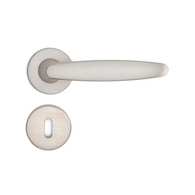 Polna Rozetli Kapı Kolu Nikel Saten Mat Renk