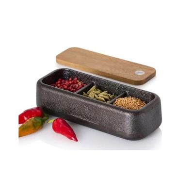 Potta Baharat Kutusu Demir Döküm Akasya