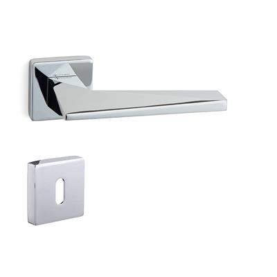 Prızma Rozetli Kapı Kolu Takımı Krom Rengi