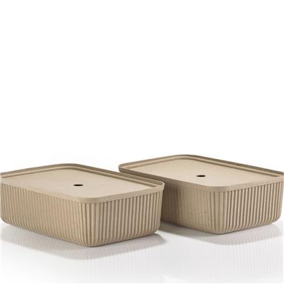 Pulp 2Li Saklama Kutusu 17 L Çamur Rengi 48 x 32 x 15 cm