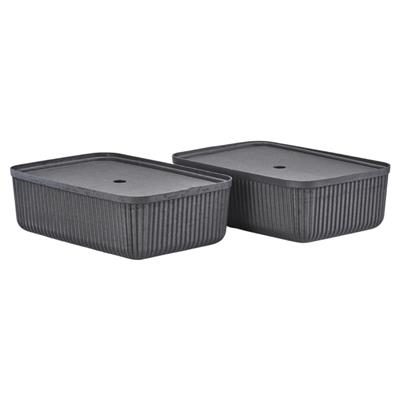 Pulp 2Li Saklama Kutusu 17 L Siyah 48 x 32 x 15 cm