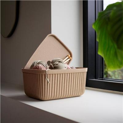 Pulp 2Li Saklama Kutusu 7,7 L Çamur Rengi 32 x 23 x 15 cm