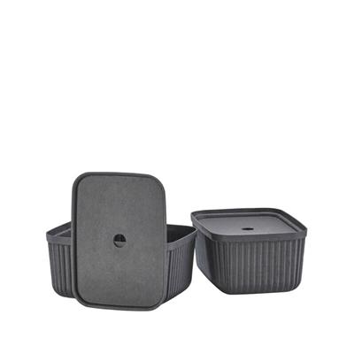 Pulp 2Li Saklama Kutusu 7,7 L Siyah 32 x 23 x 15 cm