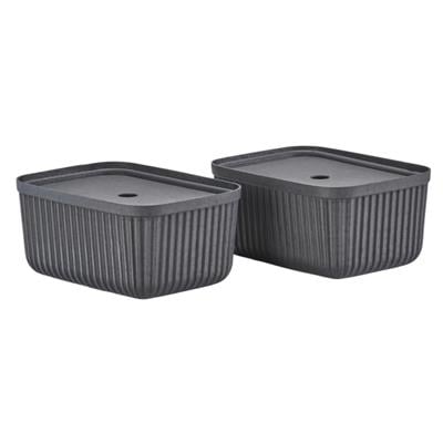 Pulp 2Li Saklama Kutusu 7,7 L Siyah 32 x 23 x 15 cm