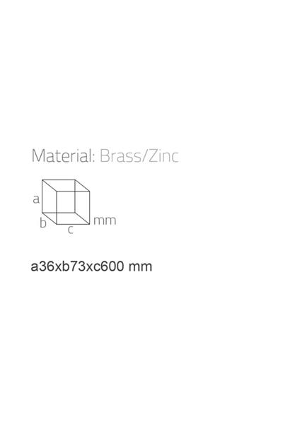 Q-Lıne Uzun Havluluk Krom Renk 36X73X607 Mm