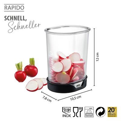 Rapido Paslanmaz Çelik Mutfak Sebze Ve Meyve Doğrayıcı
