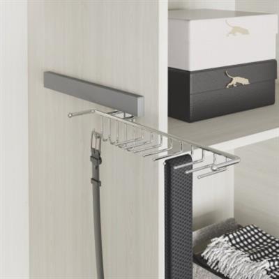 Raylı Kravatlık/Kemerlik Sol Krom Renk