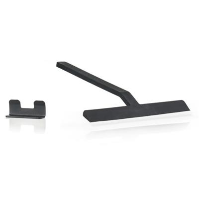 Rim Cam Sileceği Siyah 22 cm + Duvara Montaj Aparatlı