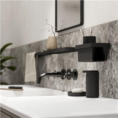 Rim Dikdörtgen Duş Rafı Siyah 22x11x9 cm