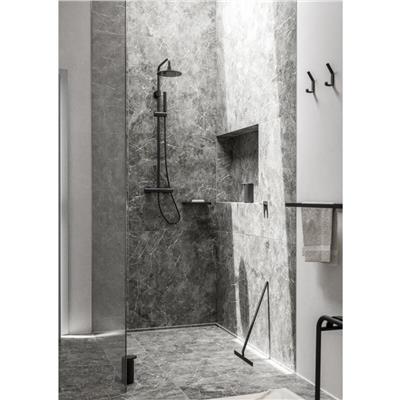 Rim Duvara Monte Çift Banyo Kancası Siyah 11,5 cm