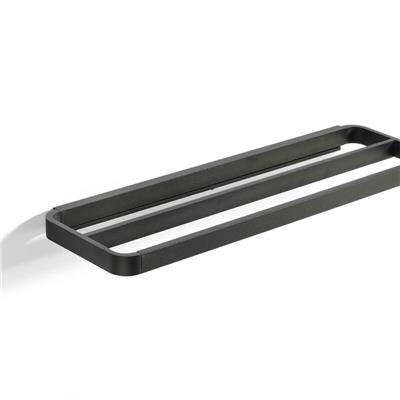 Rim Duvara Monte Havlu Askısı Siyah 44x12.5x2.5 cm