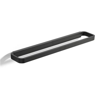 Rim Duvara Monte Havlu Askısı Siyah 44x7.5x2.5 cm