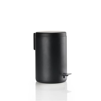Rim Duvara Monte Pedallı Çöp Kovası 3 L Siyah